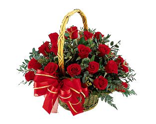 Корзина роз "Розалия" - купить с доставкой в Кемерово